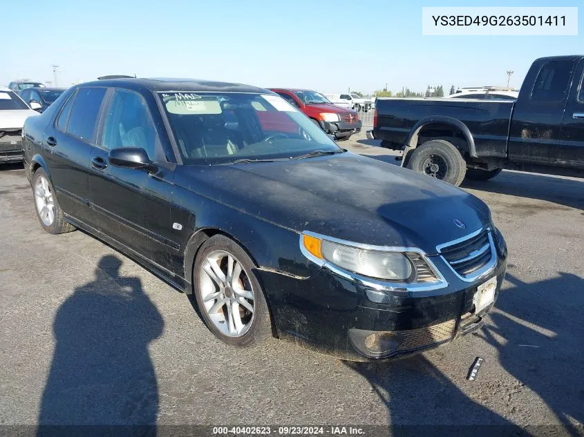 2006 Saab 9-5 2.3T VIN: YS3ED49G263501411 Lot: 40402623