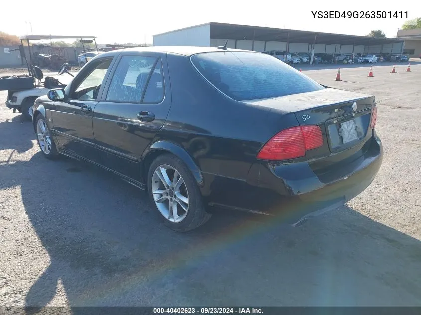 YS3ED49G263501411 2006 Saab 9-5 2.3T