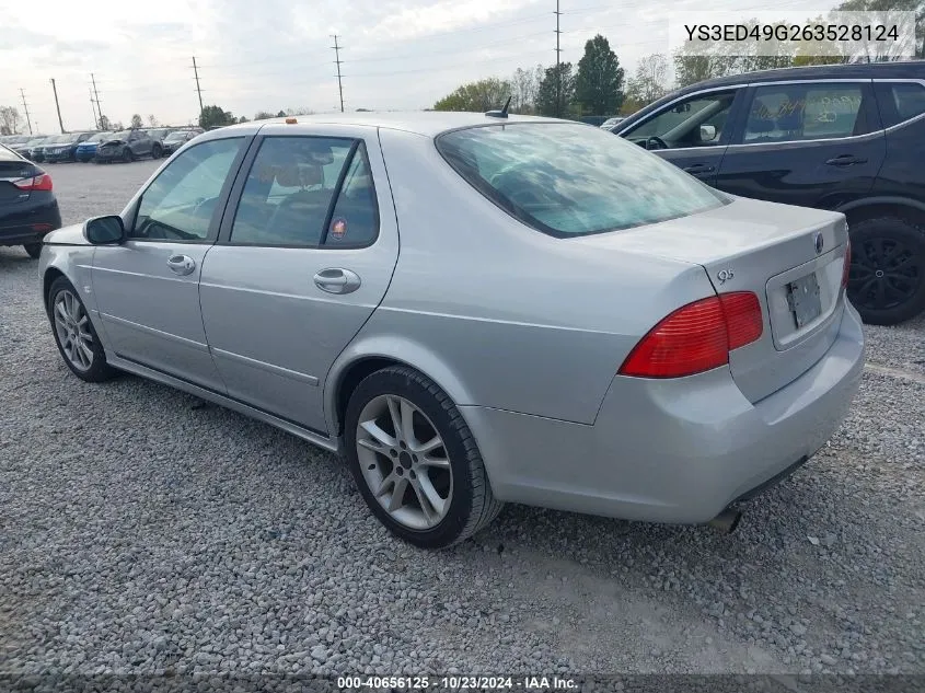 2006 Saab 9-5 2.3T VIN: YS3ED49G263528124 Lot: 40656125