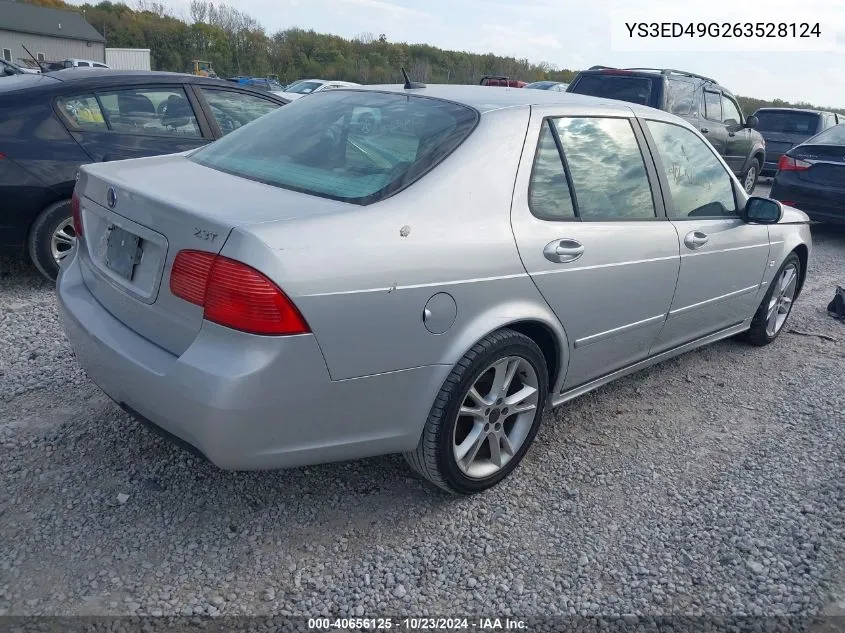 2006 Saab 9-5 2.3T VIN: YS3ED49G263528124 Lot: 40656125