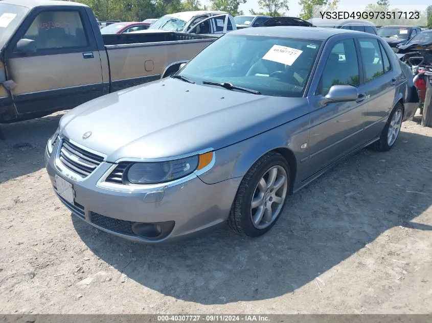 2007 Saab 9-5 2.3T VIN: YS3ED49G973517123 Lot: 40307727