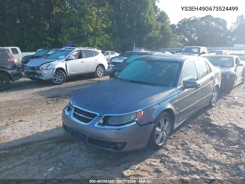 2007 Saab 9-5 2.3T W/Aero Package VIN: YS3EH49G673524499 Lot: 40356302