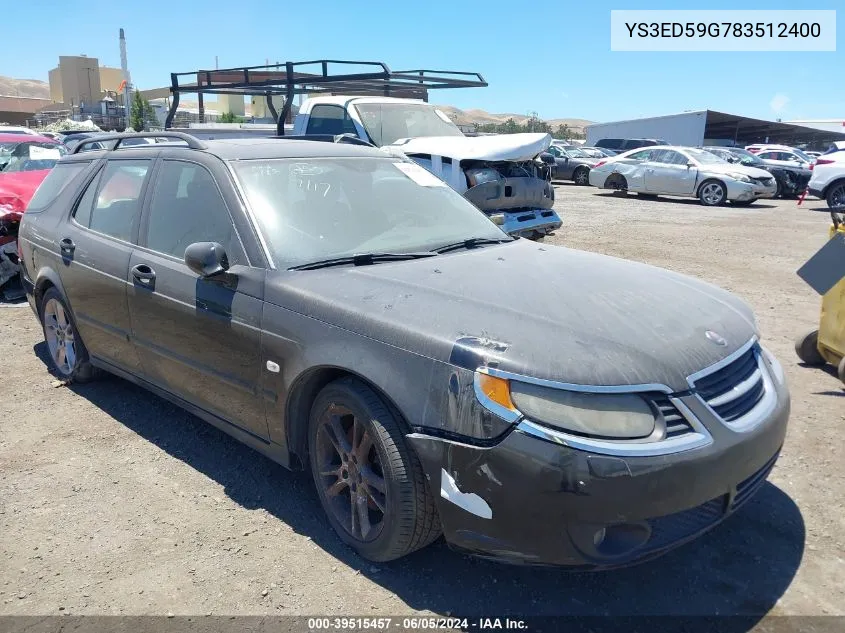 2008 Saab 9-5 2.3T VIN: YS3ED59G783512400 Lot: 39515457