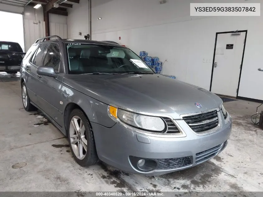 2008 Saab 9-5 2.3T VIN: YS3ED59G383507842 Lot: 40348520