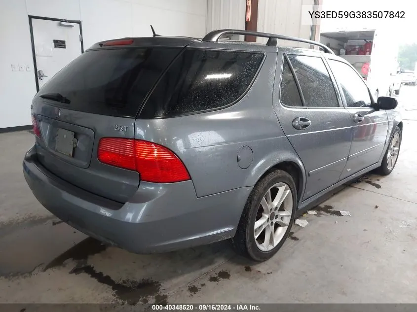 YS3ED59G383507842 2008 Saab 9-5 2.3T