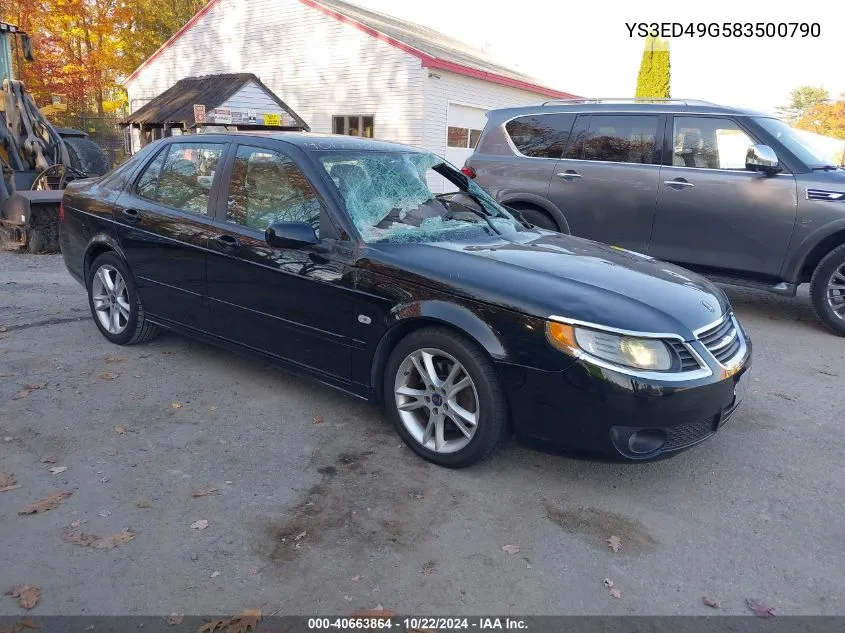 2008 Saab 9-5 2.3T VIN: YS3ED49G583500790 Lot: 40663864