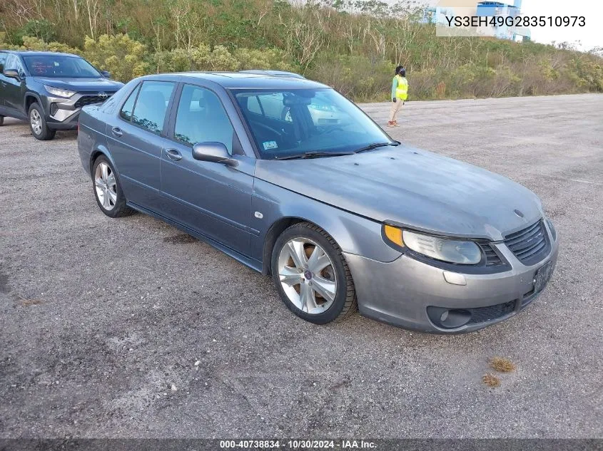 2008 Saab 9-5 Aero VIN: YS3EH49G283510973 Lot: 40738834