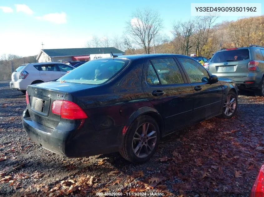 2009 Saab 9-5 2.3T VIN: YS3ED49G093501962 Lot: 40829060