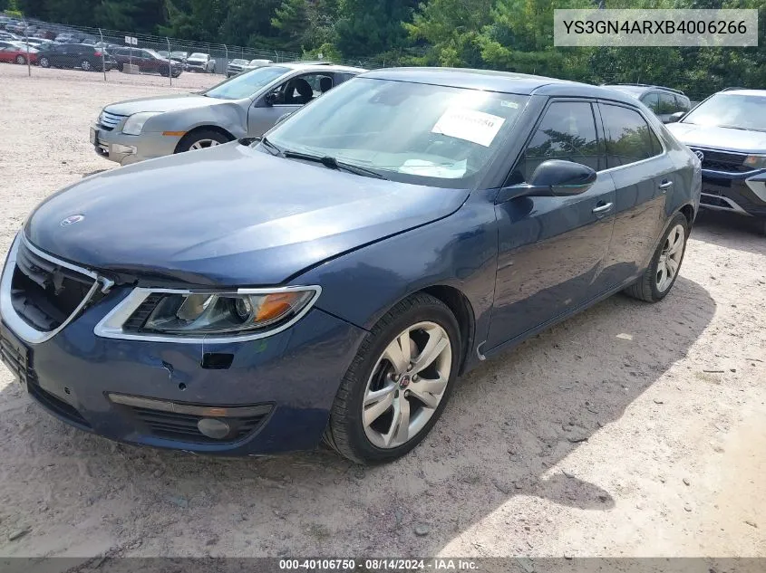 2011 Saab 9-5 Turbo4/Turbo4 Premium VIN: YS3GN4ARXB4006266 Lot: 40106750