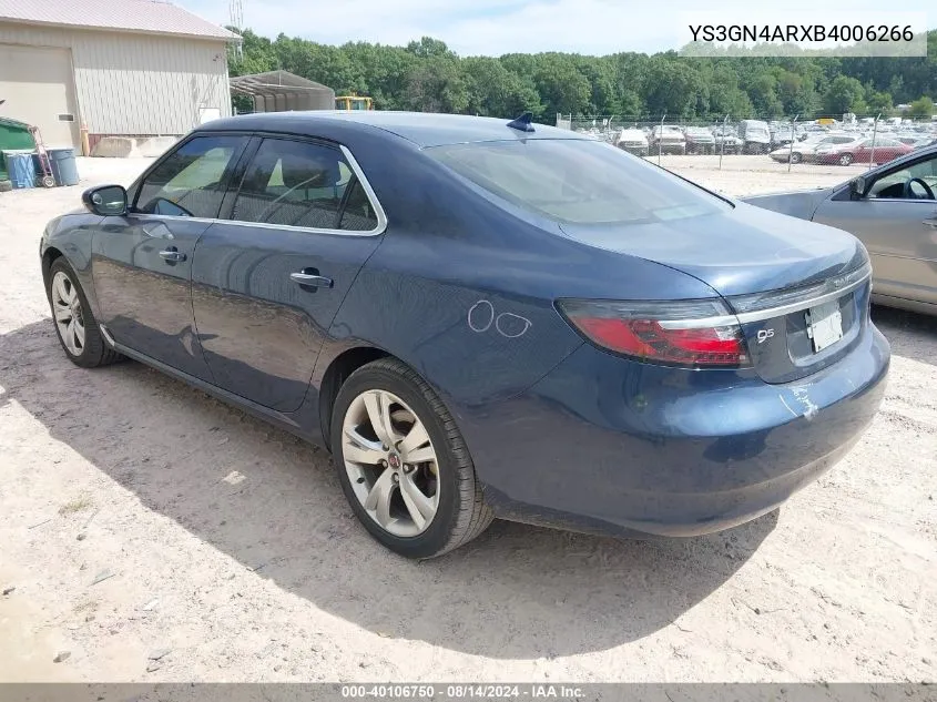 2011 Saab 9-5 Turbo4/Turbo4 Premium VIN: YS3GN4ARXB4006266 Lot: 40106750