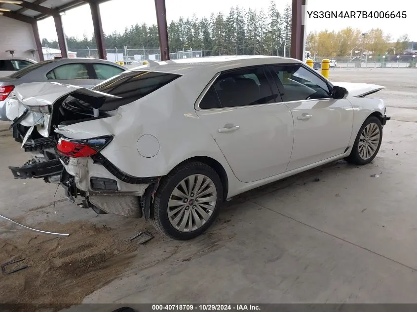 2011 Saab 9-5 Turbo4/Turbo4 Premium VIN: YS3GN4AR7B4006645 Lot: 40718709