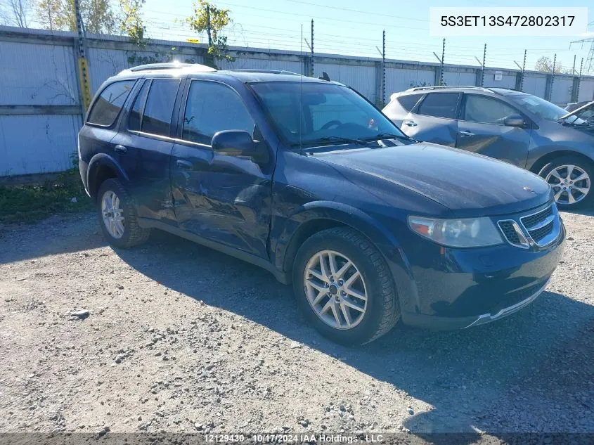 2007 Saab 9-7X VIN: 5S3ET13S472802317 Lot: 12129430