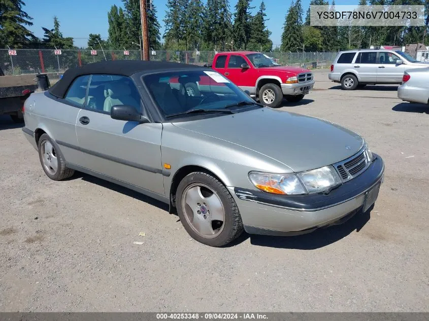 1997 Saab 900 Se VIN: YS3DF78N6V7004733 Lot: 40253348