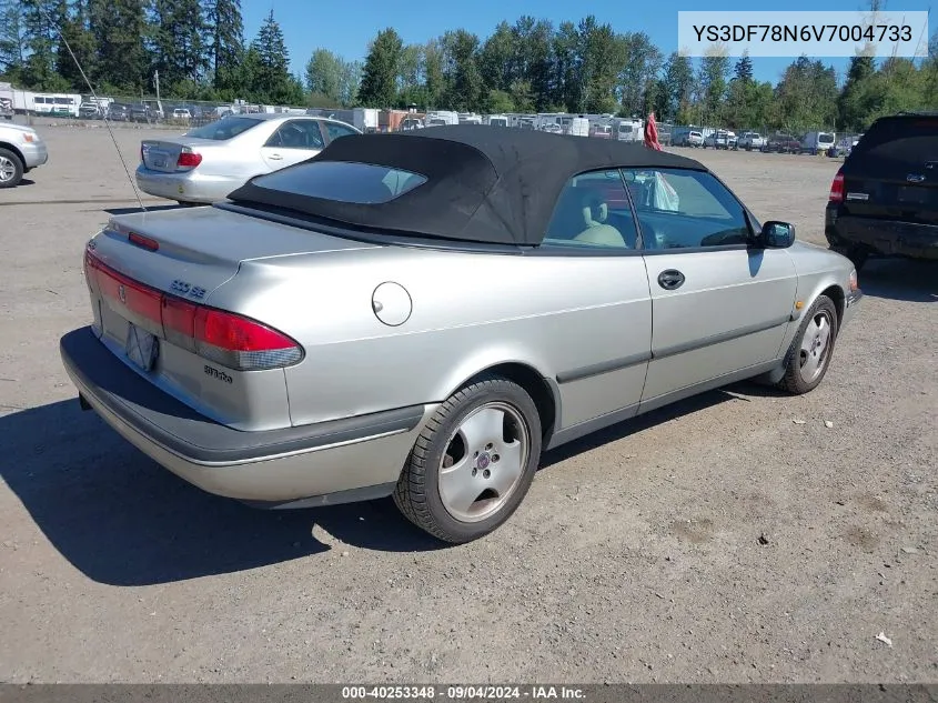 1997 Saab 900 Se VIN: YS3DF78N6V7004733 Lot: 40253348