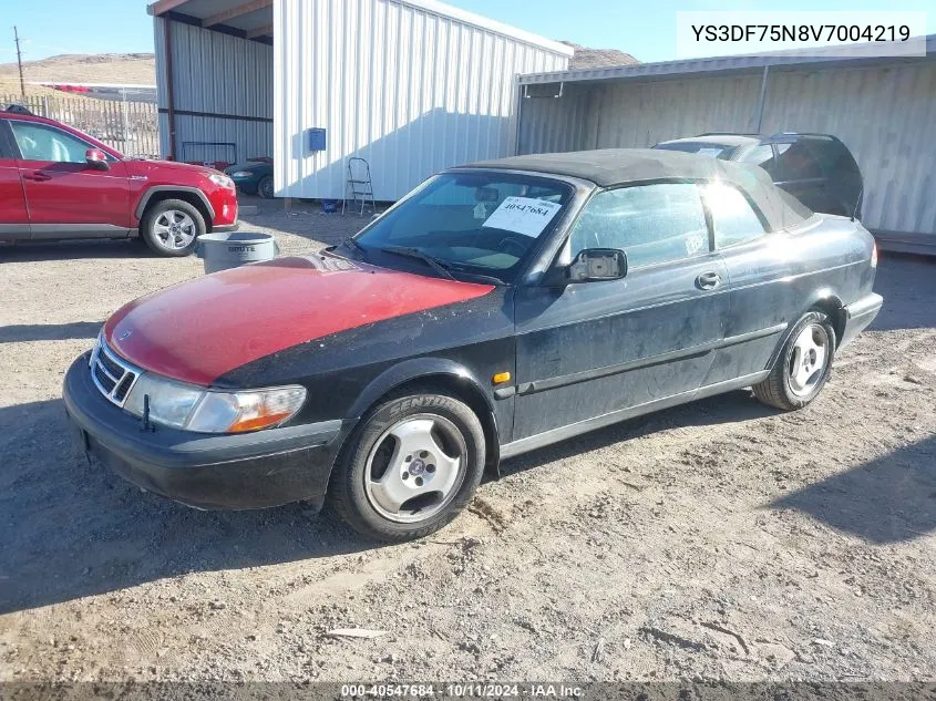 1997 Saab 900 Se VIN: YS3DF75N8V7004219 Lot: 40547684