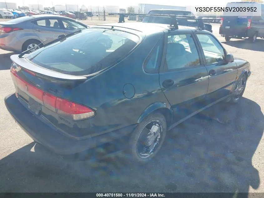 1997 Saab 900 Se VIN: YS3DF55N5V2003952 Lot: 40751580