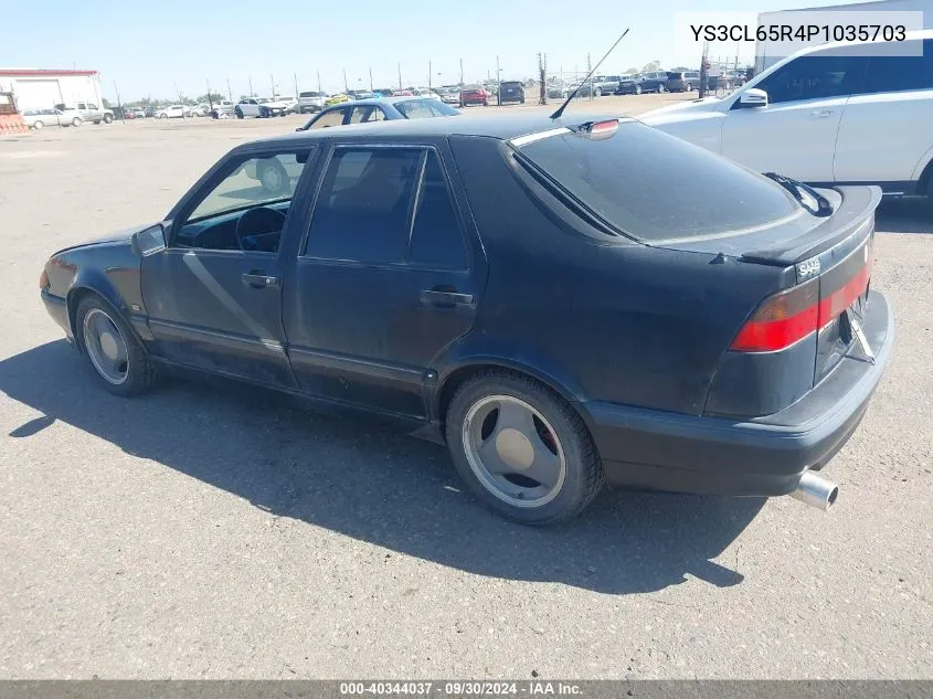 1993 Saab 9000 Aero VIN: YS3CL65R4P1035703 Lot: 40344037