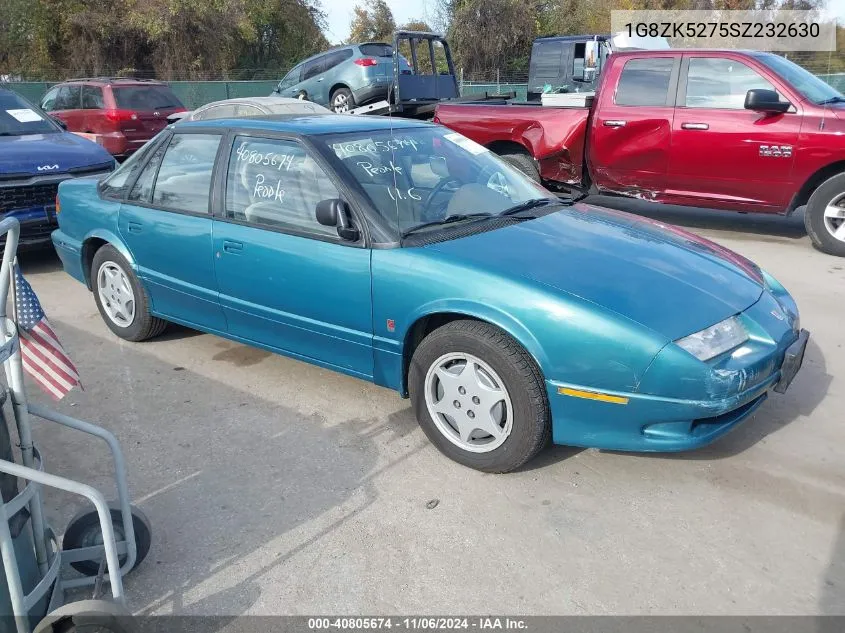 1995 Saturn Sl2 VIN: 1G8ZK5275SZ232630 Lot: 40805674