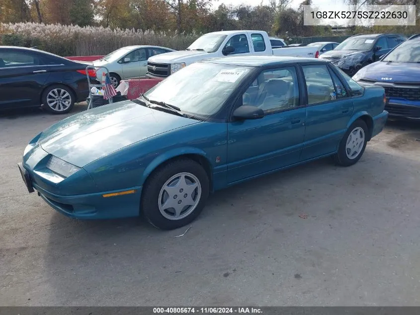 1995 Saturn Sl2 VIN: 1G8ZK5275SZ232630 Lot: 40805674