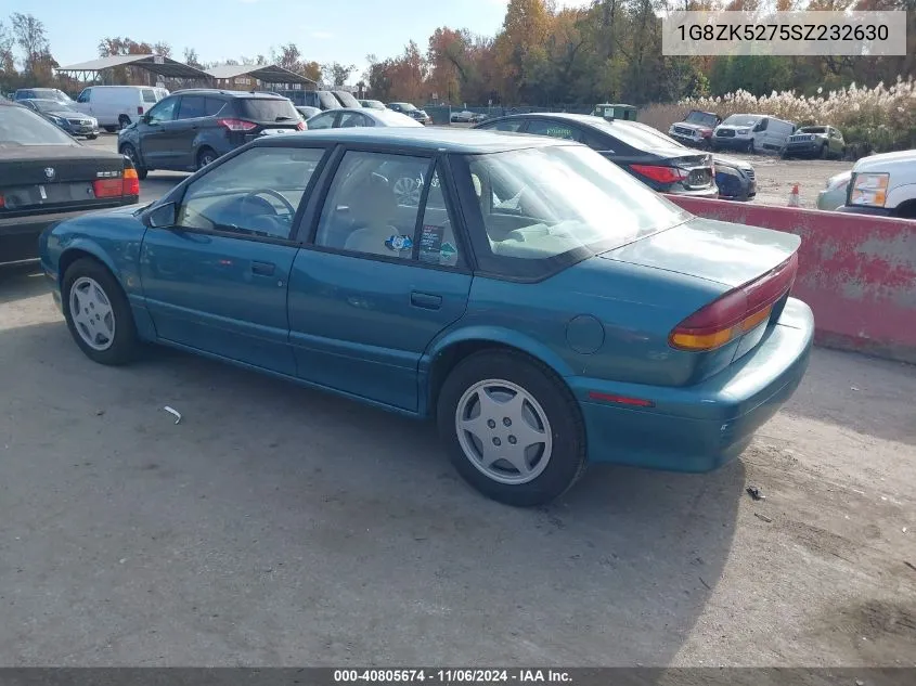 1995 Saturn Sl2 VIN: 1G8ZK5275SZ232630 Lot: 40805674