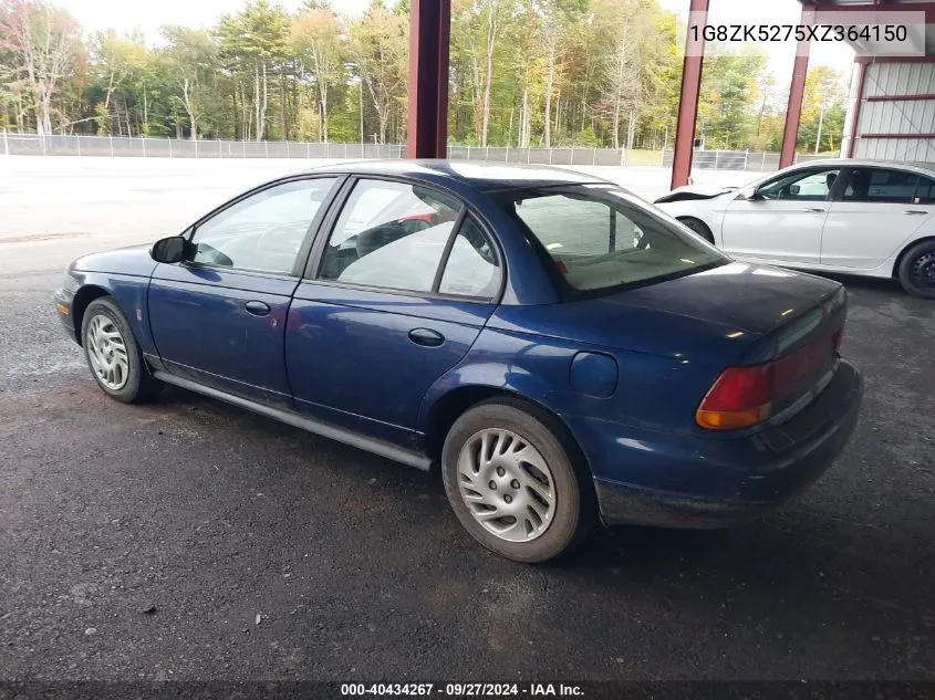 1999 Saturn Sl2 VIN: 1G8ZK5275XZ364150 Lot: 40434267