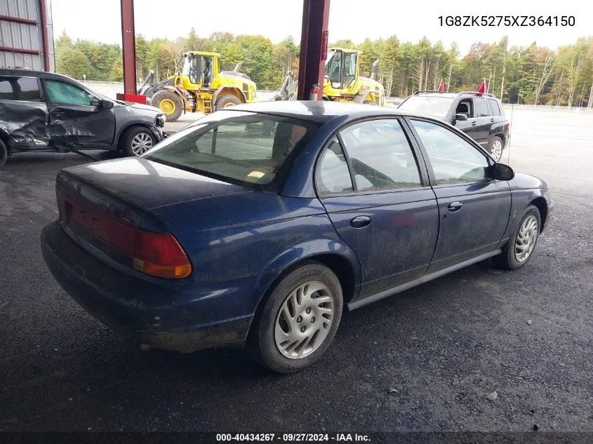 1999 Saturn Sl2 VIN: 1G8ZK5275XZ364150 Lot: 40434267