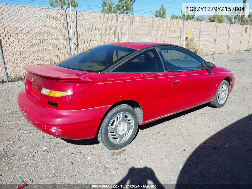 2000 Saturn Sc2 VIN: 1G8ZY1279YZ157804 Lot: 40666922