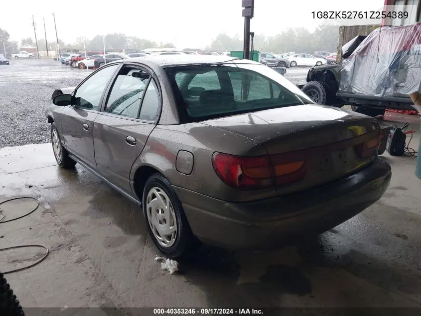 2001 Saturn Sl2 VIN: 1G8ZK52761Z254389 Lot: 40353246