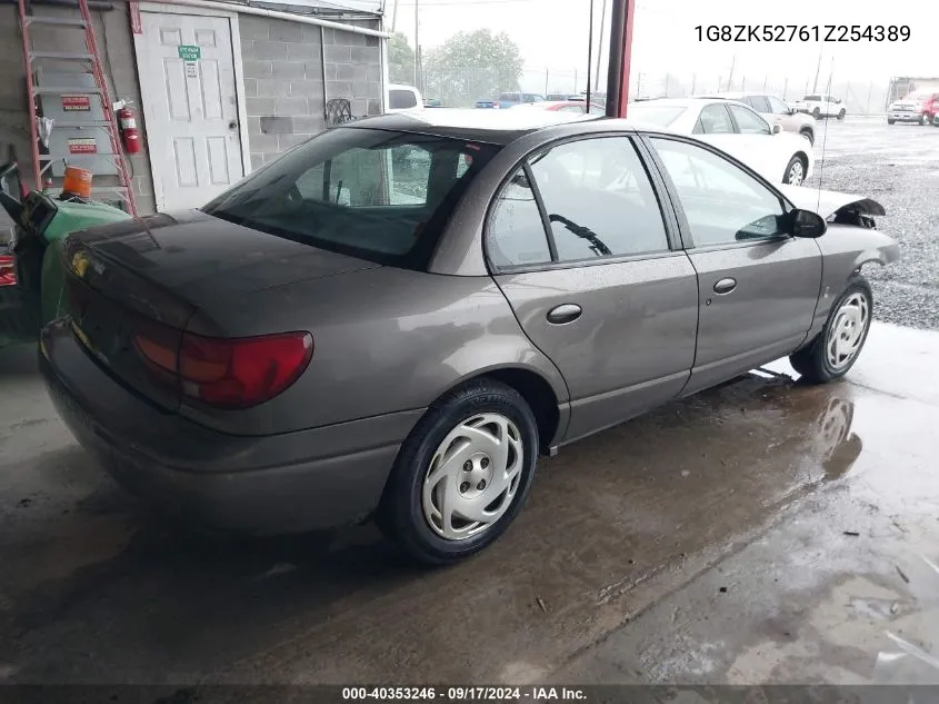 2001 Saturn Sl2 VIN: 1G8ZK52761Z254389 Lot: 40353246