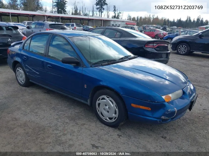 2001 Saturn Sl2 VIN: 1G8ZK52731Z203769 Lot: 40709083