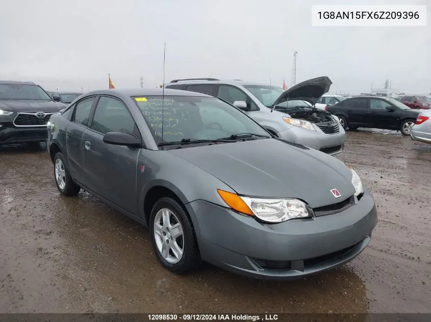 1G8AN15FX6Z209396 2006 Saturn Ion Quad Coupe