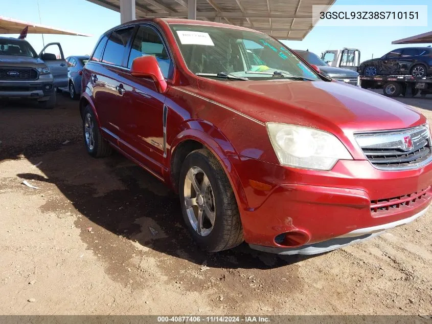 2008 Saturn Vue Green Line 4-Cyl Base VIN: 3GSCL93Z38S710151 Lot: 40877406