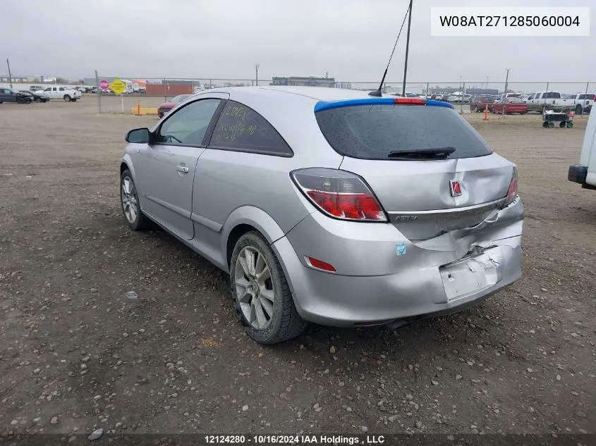 2008 Saturn Astra VIN: W08AT271285060004 Lot: 12124280