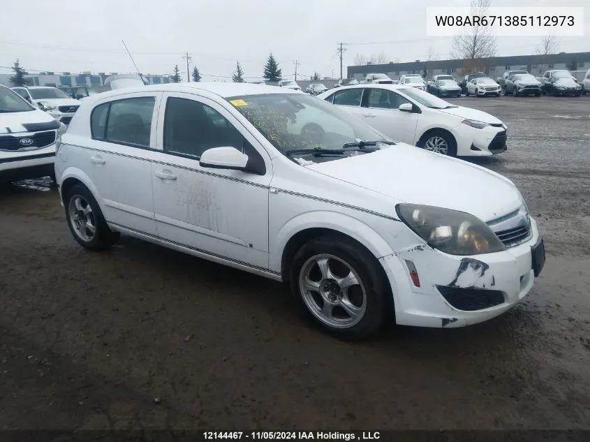 2008 Saturn Astra VIN: W08AR671385112973 Lot: 12144467