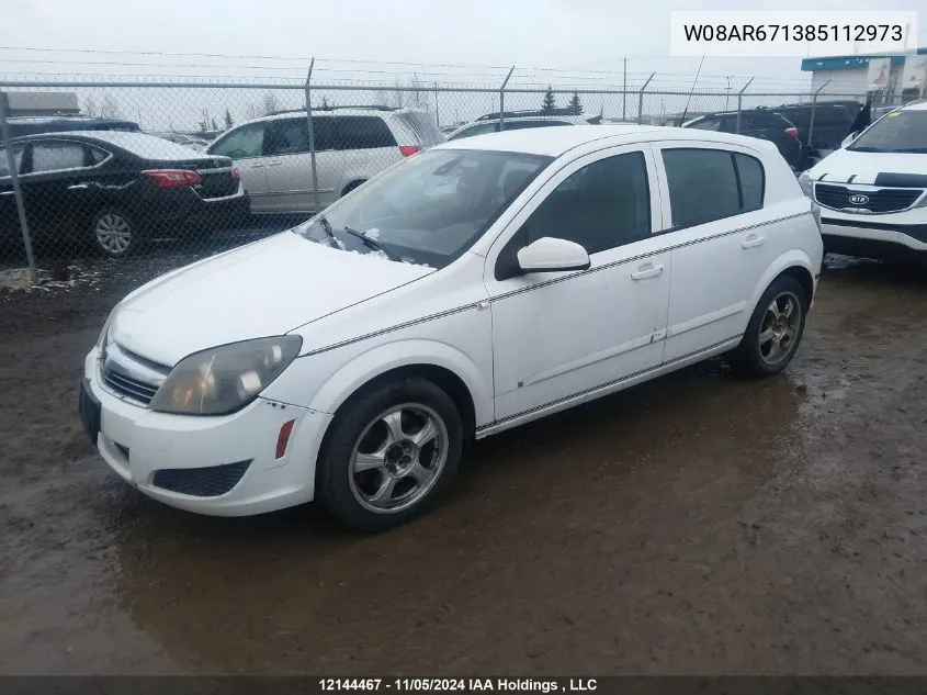 2008 Saturn Astra VIN: W08AR671385112973 Lot: 12144467