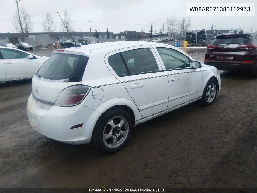 2008 Saturn Astra VIN: W08AR671385112973 Lot: 12144467