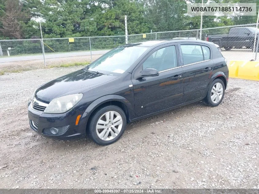 2008 Saturn Astra Xr VIN: W08AT671885114736 Lot: 39949397