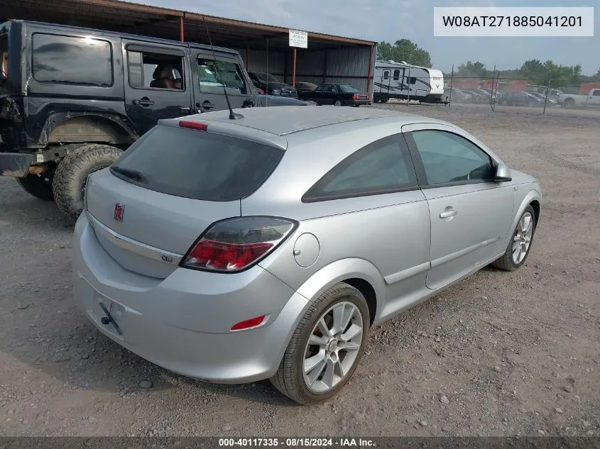 2008 Saturn Astra Xr VIN: W08AT271885041201 Lot: 40117335