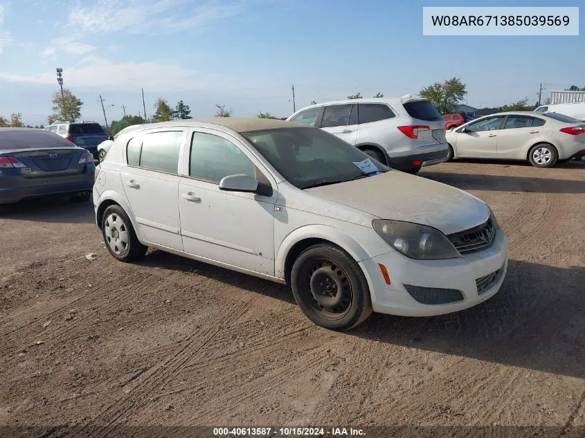 2008 Saturn Astra Xe VIN: W08AR671385039569 Lot: 40613587