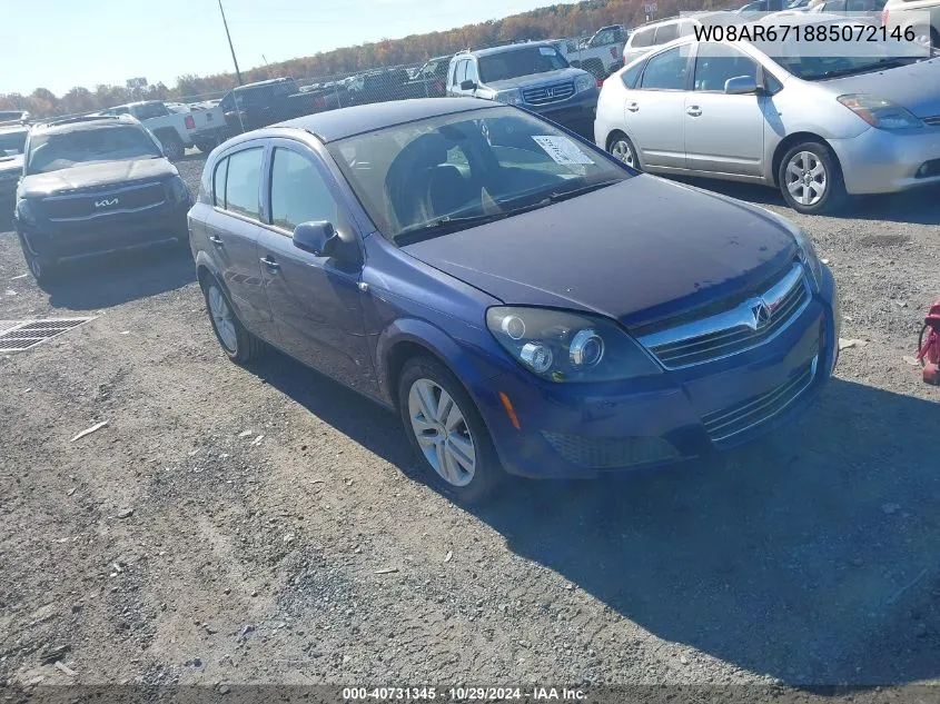 2008 Saturn Astra Xe VIN: W08AR671885072146 Lot: 40731345