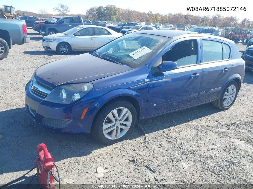 2008 Saturn Astra Xe VIN: W08AR671885072146 Lot: 40731345