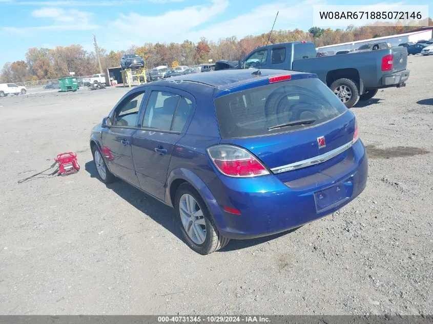 2008 Saturn Astra Xe VIN: W08AR671885072146 Lot: 40731345