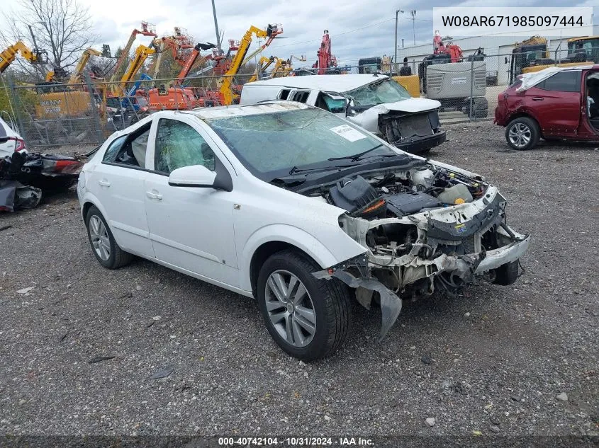 2008 Saturn Astra Xe VIN: W08AR671985097444 Lot: 40742104