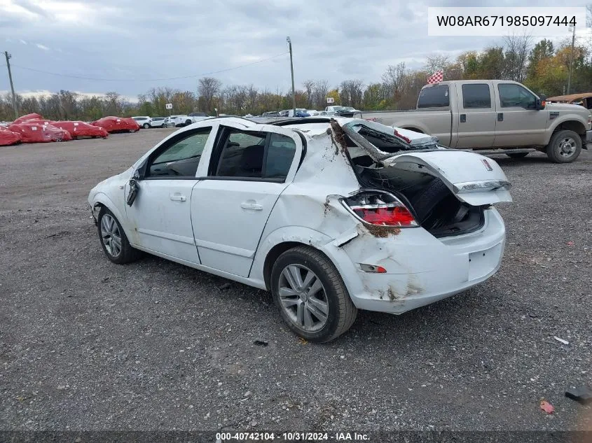 2008 Saturn Astra Xe VIN: W08AR671985097444 Lot: 40742104