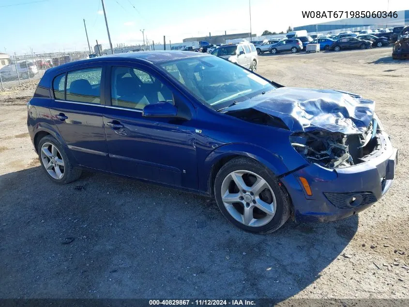 W08AT671985060346 2008 Saturn Astra Xr