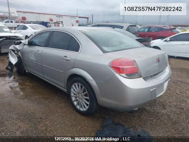 2007 Saturn Aura Xe VIN: 1G8ZS57N47F282242 Lot: 12032069