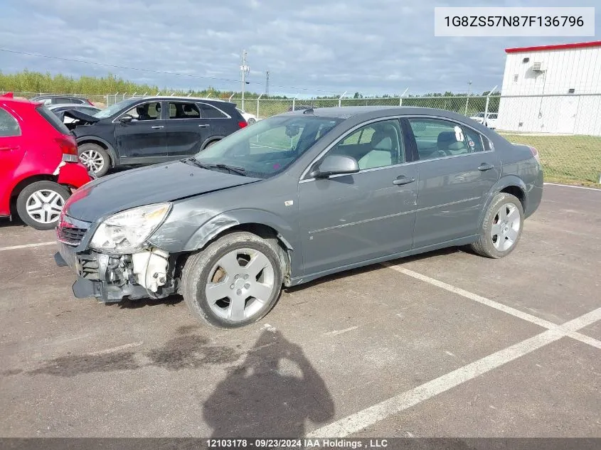 2007 Saturn Aura VIN: 1G8ZS57N87F136796 Lot: 12103178