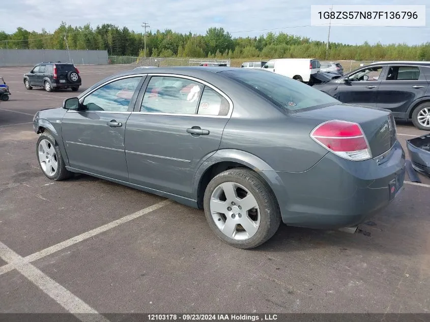 2007 Saturn Aura VIN: 1G8ZS57N87F136796 Lot: 12103178