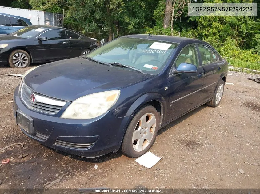 2007 Saturn Aura Xe VIN: 1G8ZS57N57F294223 Lot: 40108141