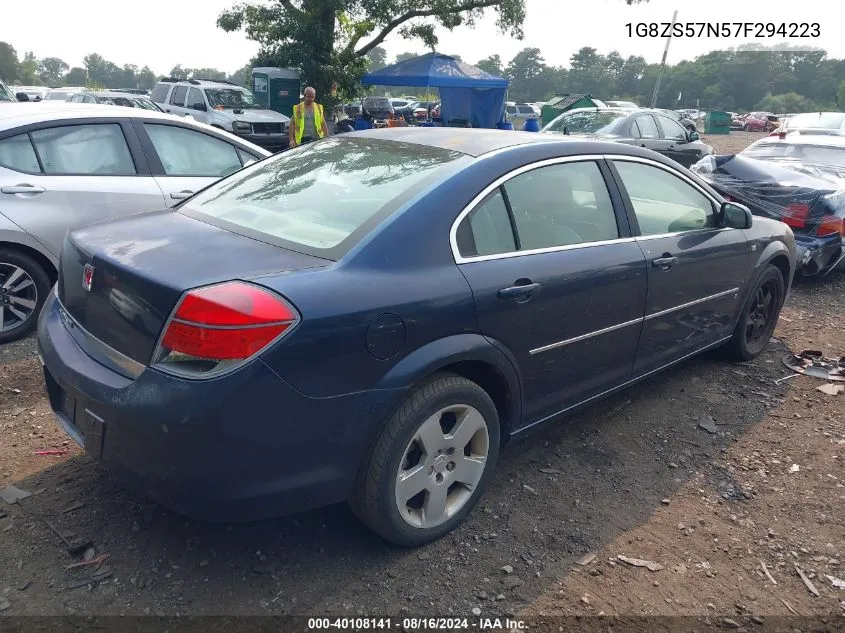 2007 Saturn Aura Xe VIN: 1G8ZS57N57F294223 Lot: 40108141